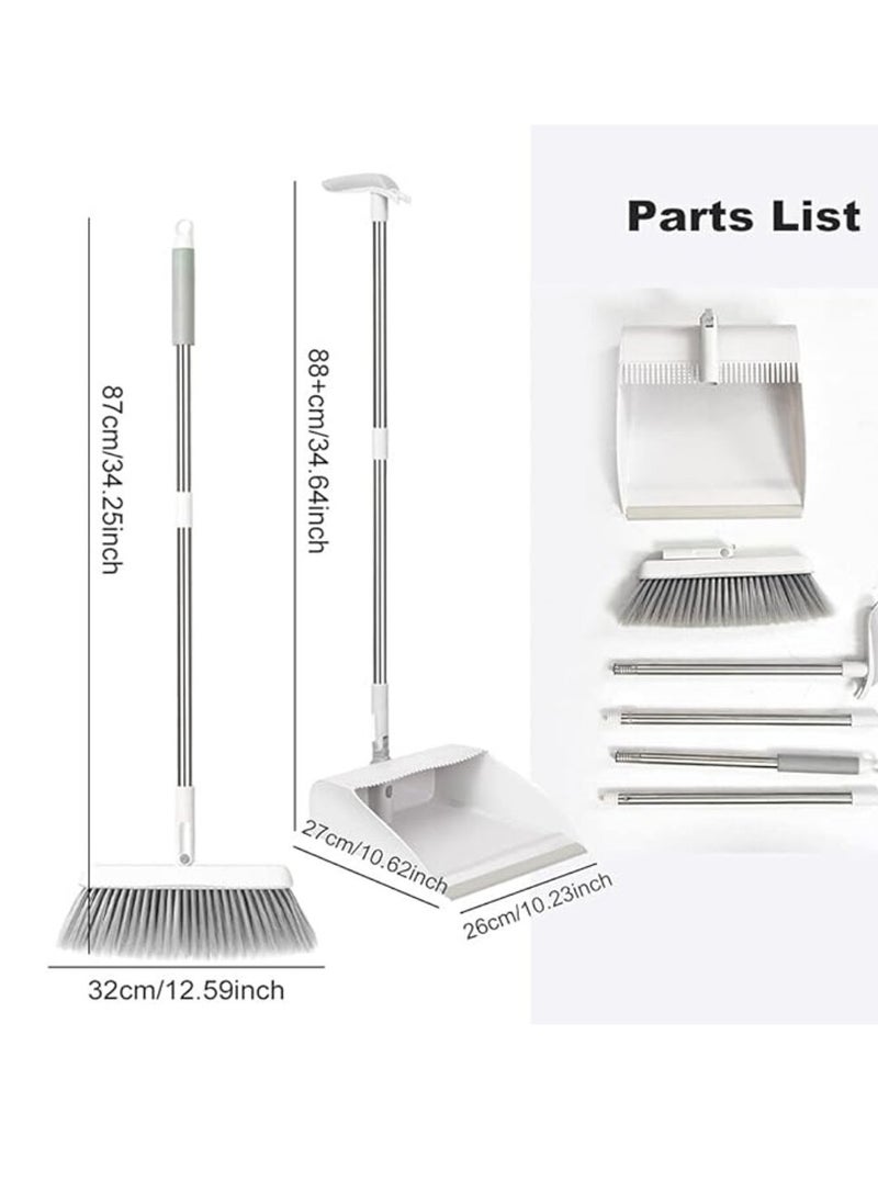 Generic Lightweight, self-cleaning mop and dustpan set with long handle, standing for cleaning home, room, kitchen and office, made of plastic and stainless steel with high quality materials.  - Image 5