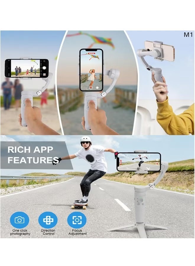JAJEEK M1 Merak One 3-Axis Handheld Smartphone Stabilizer Gimbal for Smooth Video Recording, Foldable Phone Gimbal with Intelligent Tracking, Mobile Stabilizer for Vlogging, Live Streaming, Content Creation, TikTok, YouTube, Reels and Smartphone Photography - Image 5