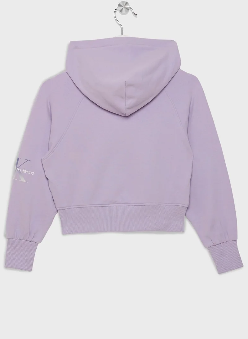 Calvin Klein Jeans Youth Essential Zip Through Hoodie
