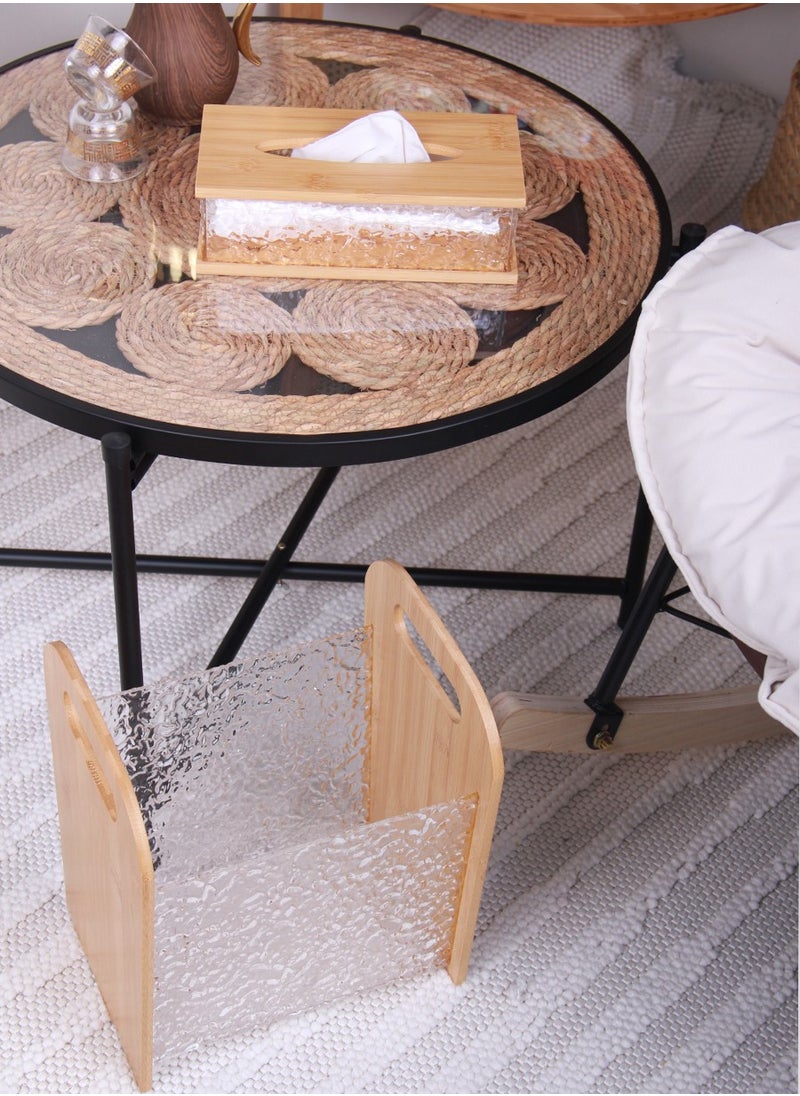 ماركة غير محددة طقم سلة مهملات وعلبة مناديل بتصميم مثالي  - Image 5