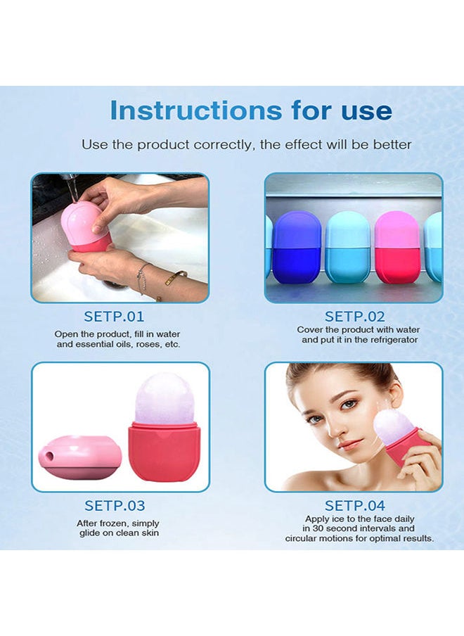 XiuWoo - Ice Face Roller Ice Facial Mold Reusable Silicone Ice Cube Trays - Image 1