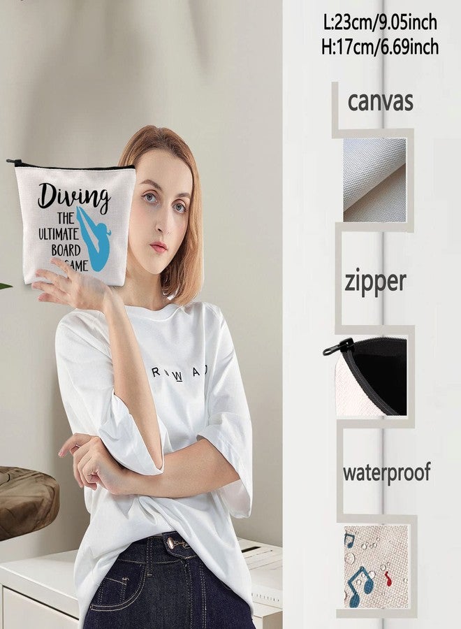 LEVLO Springboard Diving Cosmetic Bag Platform Diving Gift Board Game Makeup Zipper Pouch Bag Merchandise - Image 3