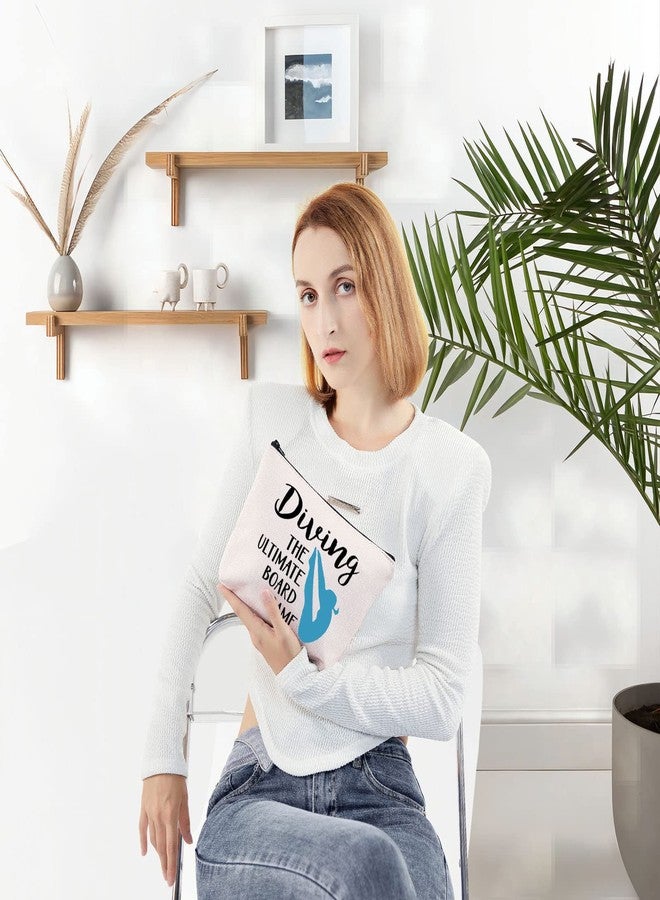 LEVLO Springboard Diving Cosmetic Bag Platform Diving Gift Board Game Makeup Zipper Pouch Bag Merchandise - Image 4