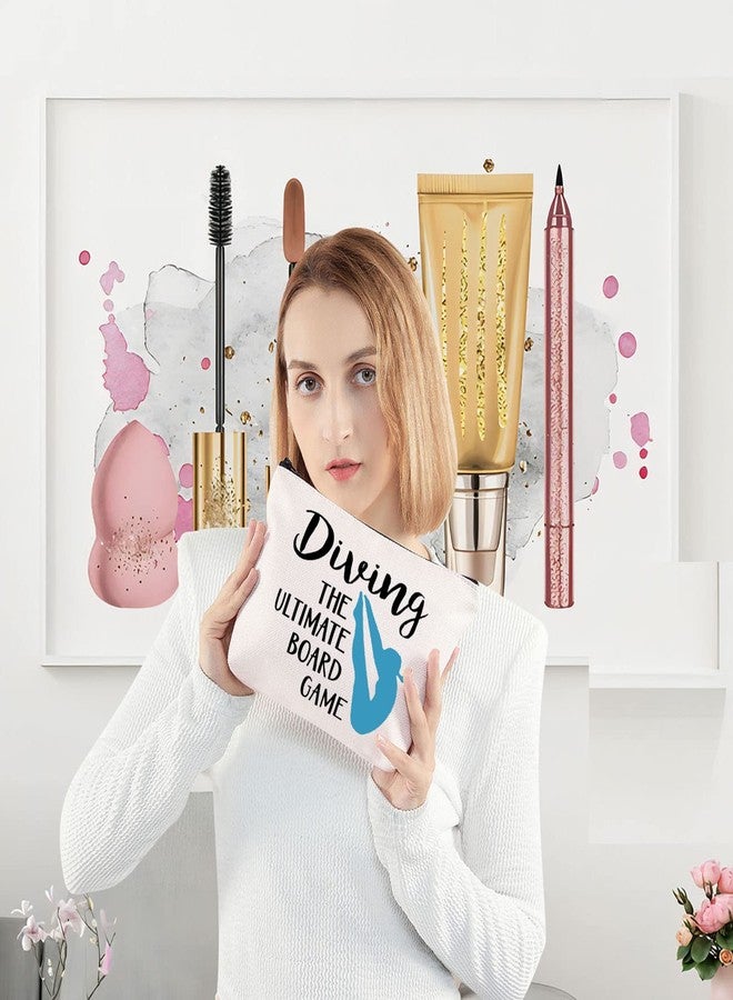 LEVLO Springboard Diving Cosmetic Bag Platform Diving Gift Board Game Makeup Zipper Pouch Bag Merchandise - Image 2