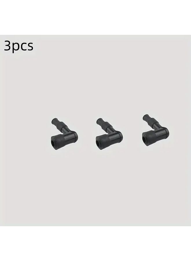 3pcs Universal Motorcycle Spark Plug Cap High Voltage Ignition Coil Cap - Image 3