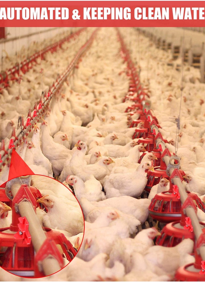 Excefore - 30 Pieces Chicken Nipples Waterer - Automatic Poultry Water Nipple - Horizontal Side Mount - Suitable for Chicken, Ducks, Quail, and Other Poultry. - Image 1