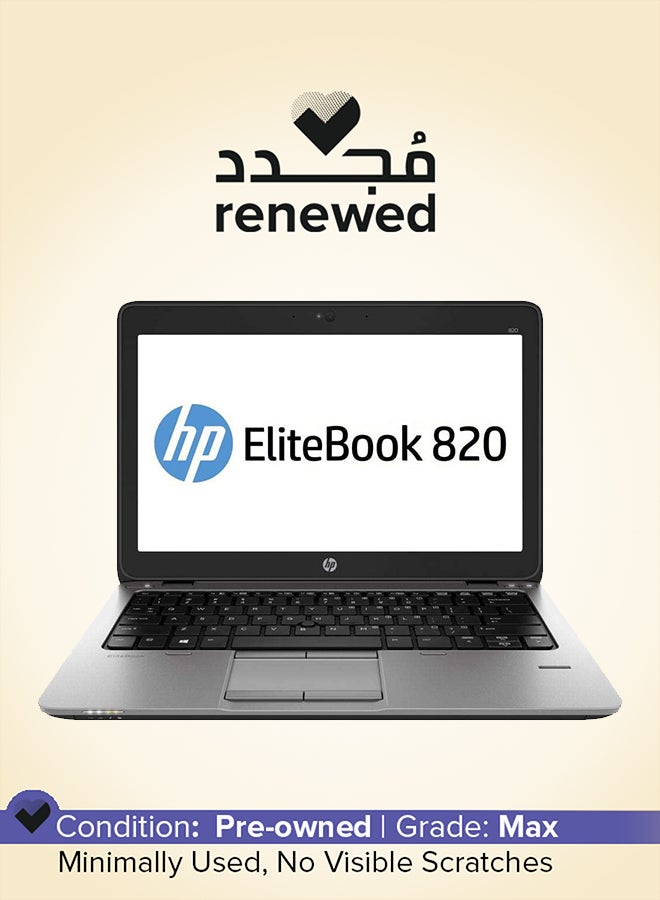 HP تم تجديده - EliteBook 820 G3 بشاشة عالية الدقة مقاس 12.5 بوصة، ومعالج Core i5/الجيل السادس/ذاكرة الوصول العشوائي 8 جيجابايت/محرك أقراص SSD سعة 256 جيجابايت/بطاقة رسومات Intel HD - Image 1