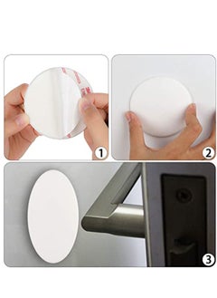 Excefore Door Stopper Wall Protector, 4 Pcs Silicone Door Knob Wall Bumper Guard with Self Adhesive for Protecting Wall, Door Handle, Refrigerator Door  - Image 3
