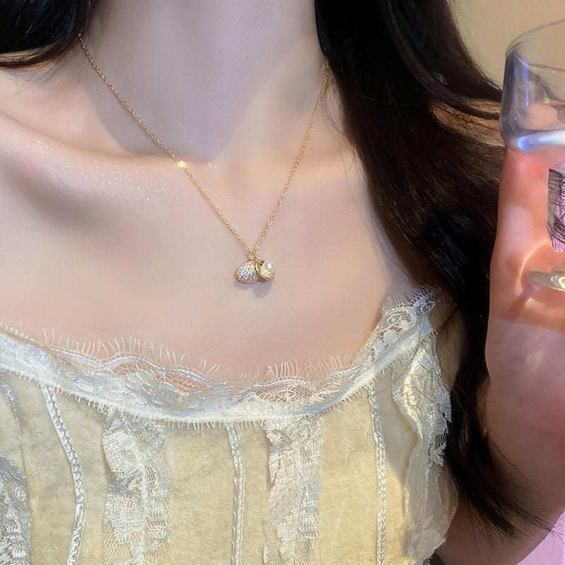 MONOZO pendant necklace chain for women girls Love anti tarnish stainless steel 18k gold plated stylish Neck Chain | Modern Design | Birthday Anniversary gift Valentine Accessories - Image 5