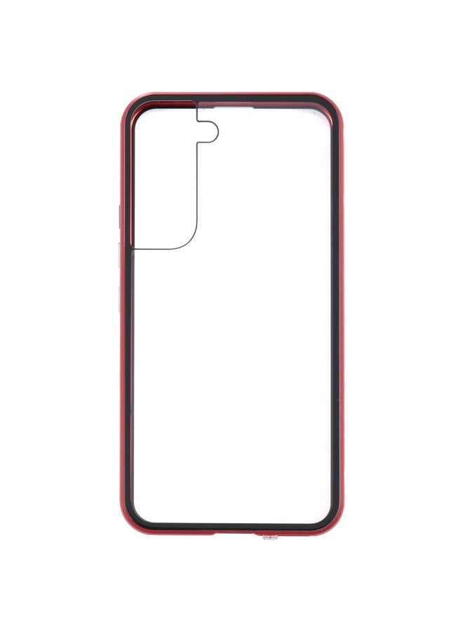 S-TOP Case For Samsung Galaxy S22 5G HD Magnetic Metal Tempered Glass Phone Case - Image 2