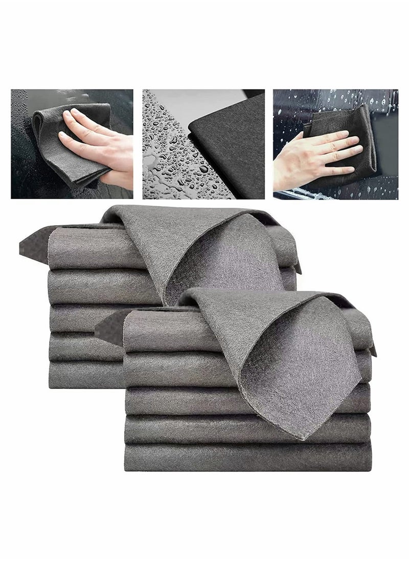 Beauenty 10Pcs Magic Cleaning Cloth Thickened Microfibre Cleaning Cloths Streak Free All Purpose Microfiber Towels Reusable Microfiber Cleaning Rag for Kitchen Bathroom Car Glass - Image 1