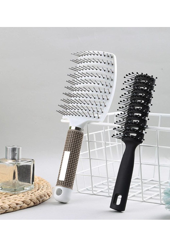 Generic - Bounce Curl Define Styling Brush,Curly Hair Brush, Wet Dry Detangler Hair Brush,The Essential Tool For Shaping And Styling Your Curls, Achieve Perfectly Defined Curls - Image 1