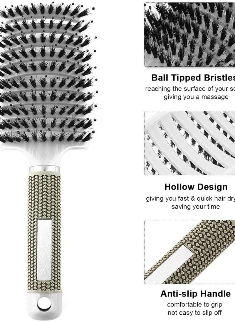 Generic - Bounce Curl Define Styling Brush,Curly Hair Brush, Wet Dry Detangler Hair Brush,The Essential Tool For Shaping And Styling Your Curls, Achieve Perfectly Defined Curls - Image 1
