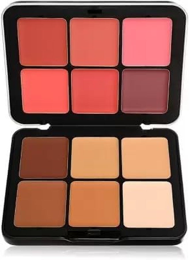 Ruby Face Rubyface 12 Colors Cream Blush Palette, Color Correcting Concealer Foundation Palette, Long Wearing Smudge Proof Blendable Matte Finish Blush Powder Highlighter and Cream Contour Palette Makeup - Image 1