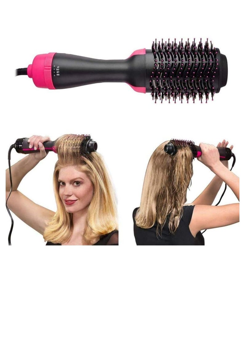 Generic - Hair Dryer Brush and Hot Air Brush, Bvser Air Hair Brush 3 in 1 One Step Hair Dryer and Styler Volumizer for Rotating Straightening, Curling, Salon Negative Ion Ceramic Blow Dryer Brush - Image 1