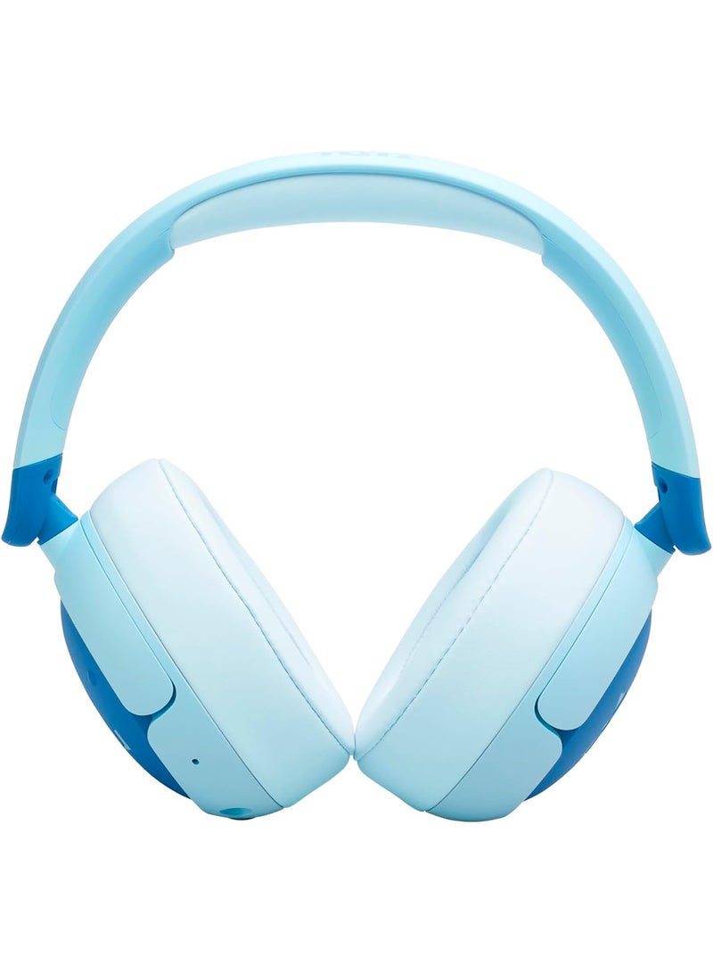 JBL Junior 470 NC Wireless Over-Ear Bluetooth Headphones with Active Noise Cancelling for Children, Microphone, 50 Hours Playback, Safe Sound, Low Volume, Simple Operation and Stickers Blue - Image 5