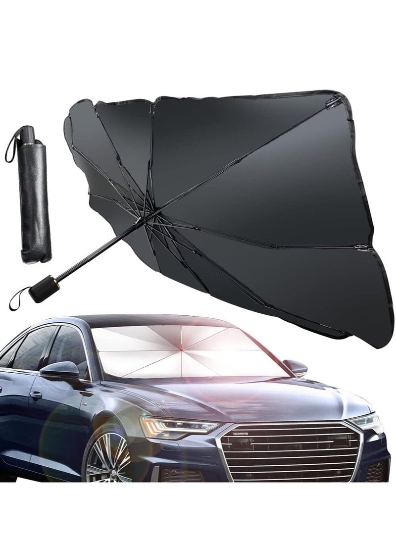 DubaiGallery Car Windshield Sunshade Umbrella Type Sun Shade for Car Window Summer Sun Protection Heat Insulation Cloth for Car Front Shading - Image 4