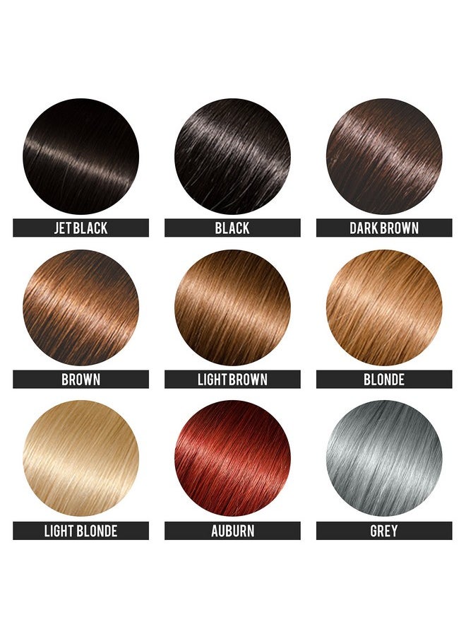 Hair Fusion 100% Real Human Hair Fibers Conceal Bald And Thinning Hair Root Touch Up Volumizer Unisex (1.05 Oz Dark Brown)  - Image 3
