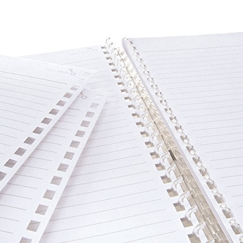 LIHIT LAB. Refillable Notebook (Journal), Lined Paper, 9.9 x 7.3 inches, Blue Green (N1608-28) - Image 3