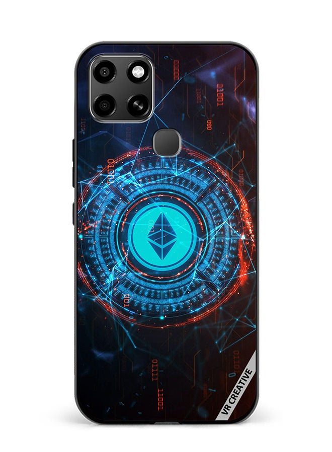 VR CREATIVE Protective Case Cover For Infinix Smart 6 Ethereum Design Multicolour - Image 1