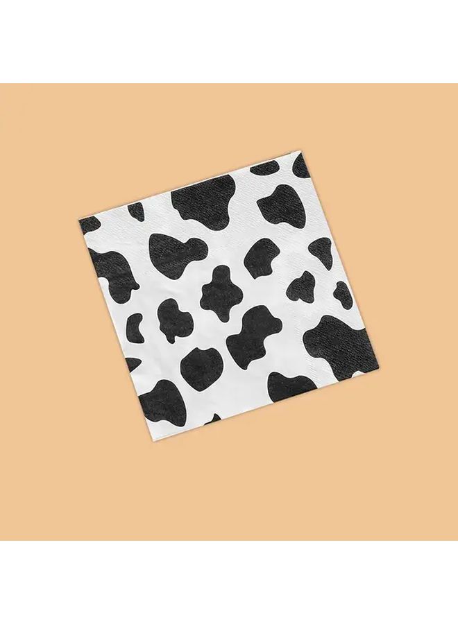 20pcs Farm Cow Napkins for Holiday Birthday Party Decorations - Image 4