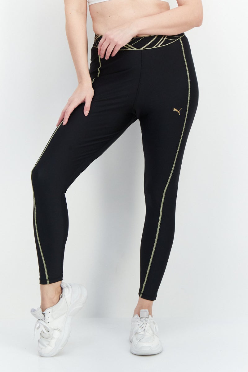 PUMA Women Sportswear Fit Brand Logo Training Legging, Black - Image 1