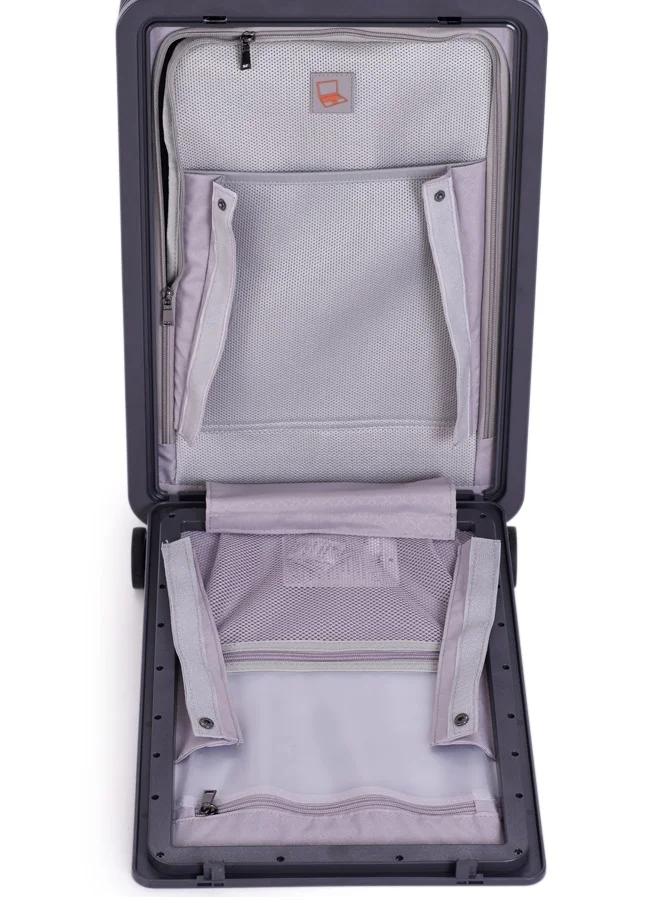 LIMRA Travel Bag It contains two compartments From Limra Made Of PC Cabin Carry Check-In Luggage Trolley Size 20 inch Color Black