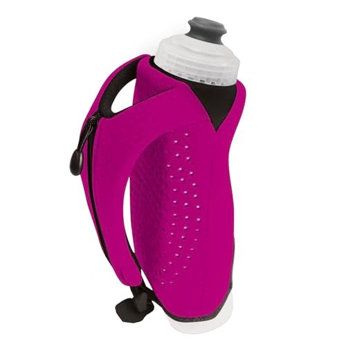 Amphipod Hydraform Ergo-Lite Handheld Water Bottle, BPA-Free Minimalist Insulated Hydration for Ultra-Running & Walking - Pink -16 oz - Image 1