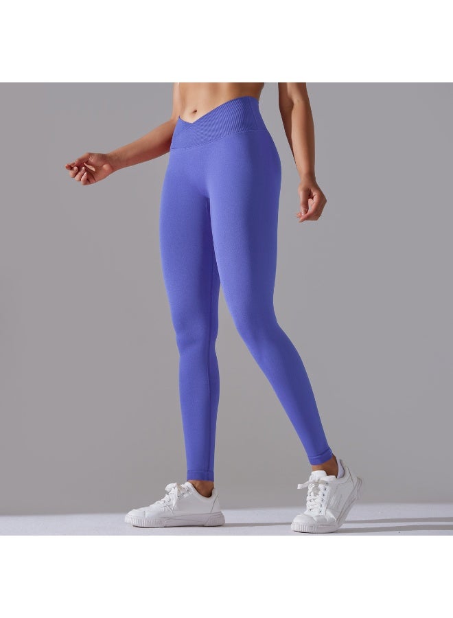 V Cross Waist Fitness Pants Women Yoga Pants Quick Dry Push-Up Tights Sweatpants Gym Leggings Women - Image 2