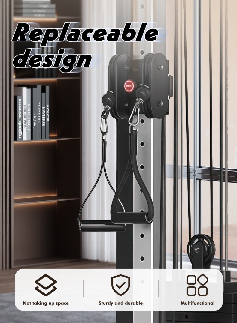 صالة ألعاب رياضية منزلية متعددة الوظائف - تدعم تمارين القرفصاء/السحب/تدريب الحبل - Image 3