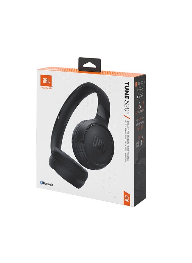 JBLTM - Renewed-Tune 520Bt Wireless On Ear Headphones Pure Bass Sound 57H Battery Hands Free Call Plus Voice Aware Multi Point Connection Lightweight And Foldable Black - Image 1