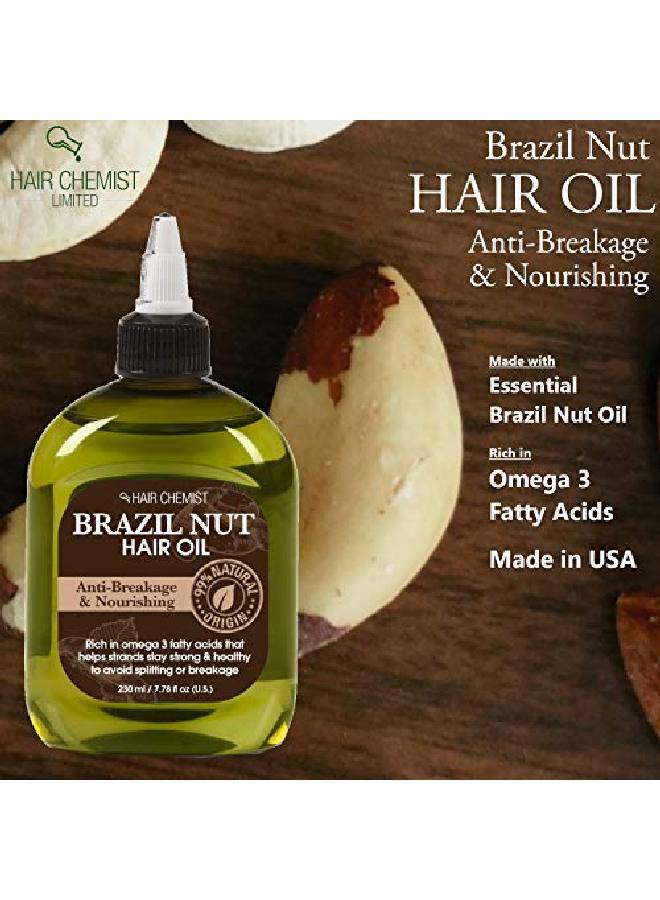 Hair Chemist 99% Natural Hair Oil Brazil Nut 7.78 Oz. - Image 4