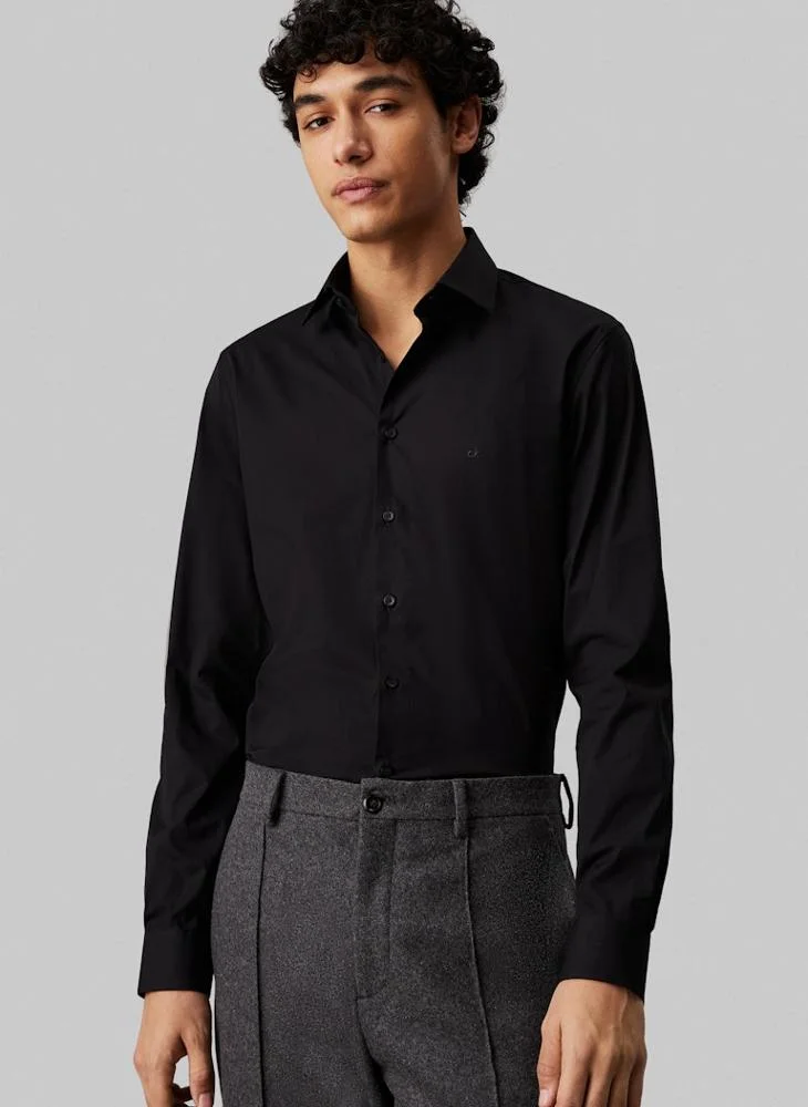 كالفن كلاين Poplin Stretch Regular Shirt