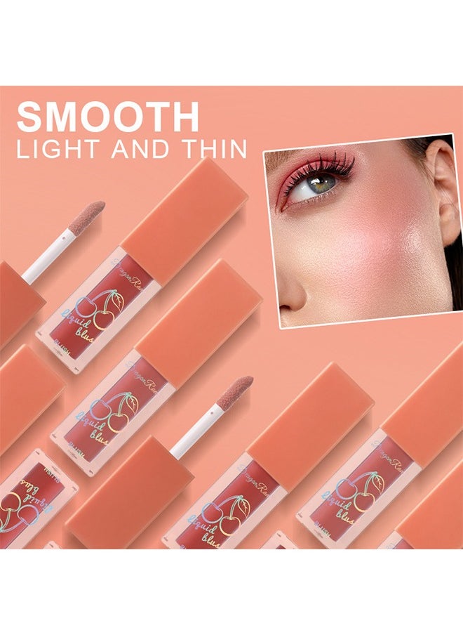 Soft Cream Liquid blush, Korean Blush Makeup for Cheeks, Dewy Finish Natural Looking, Silk Smooth Creamy Blush Long-lasting, Blendable, Lightweight, Blush Highly Pigmented