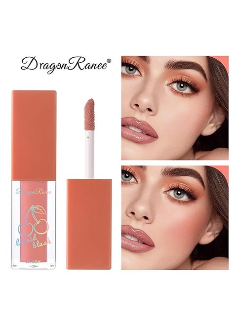 Soft Cream Liquid blush, Korean Blush Makeup for Cheeks, Dewy Finish Natural Looking, Silk Smooth Creamy Blush Long-lasting, Blendable, Lightweight, Blush Highly Pigmented