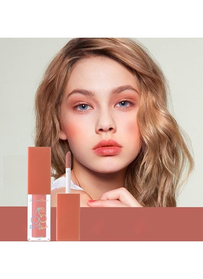 Soft Cream Liquid blush, Korean Blush Makeup for Cheeks, Dewy Finish Natural Looking, Silk Smooth Creamy Blush Long-lasting, Blendable, Lightweight, Blush Highly Pigmented