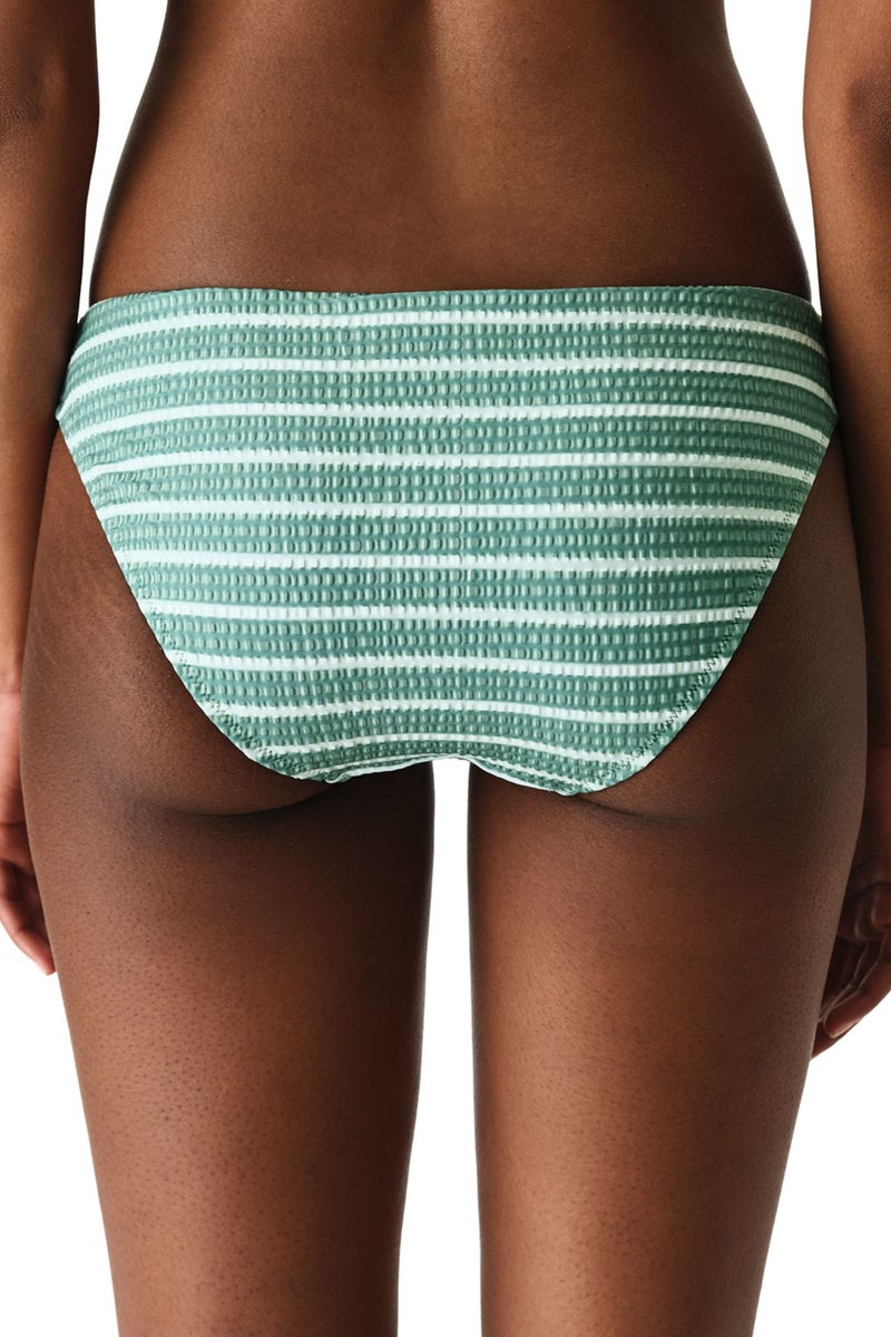 PENTI Maela Striped Textured Mid Waist Bikini Bottom - Image 2