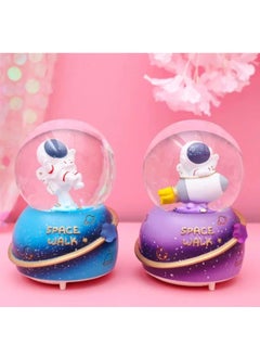 richtots Richtots Premium Space Astronaut Glass Snow Globe Dome Showpiece with Colorful Lights and Music for Gift for Special Someone Astrologer 18cm  - Image 1
