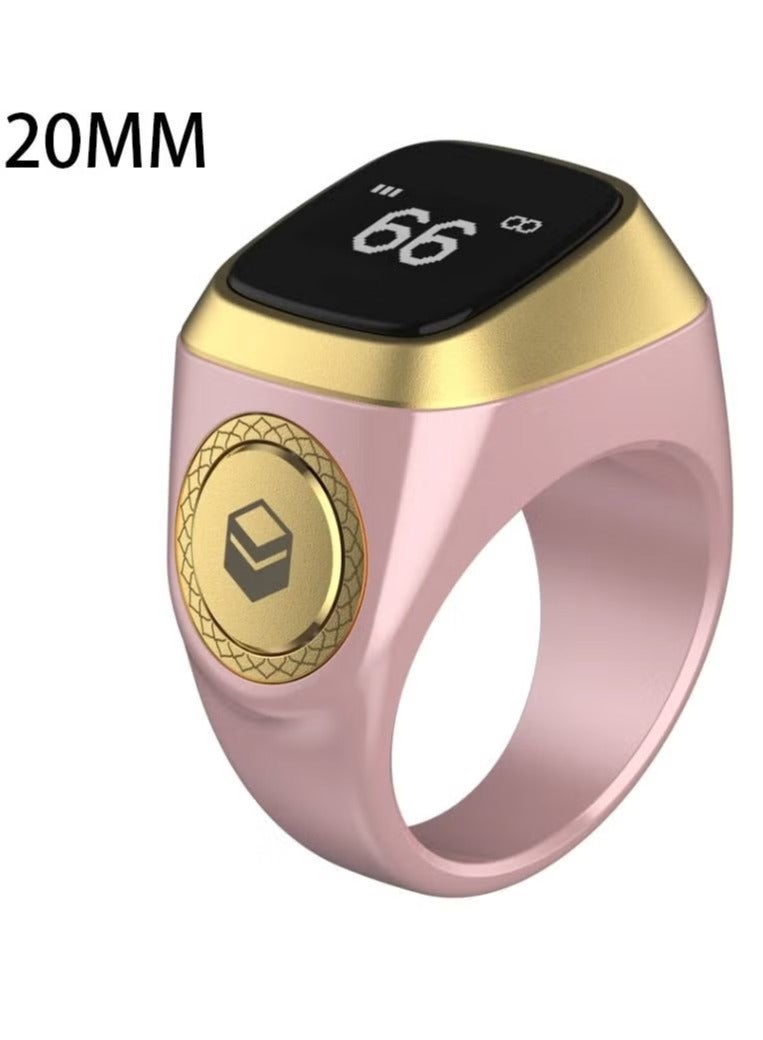 Zikr 1 Lite Smart Ring for Muslims Tally Tasbeeh Counter with Vibration Reminder 20mm - Image 1