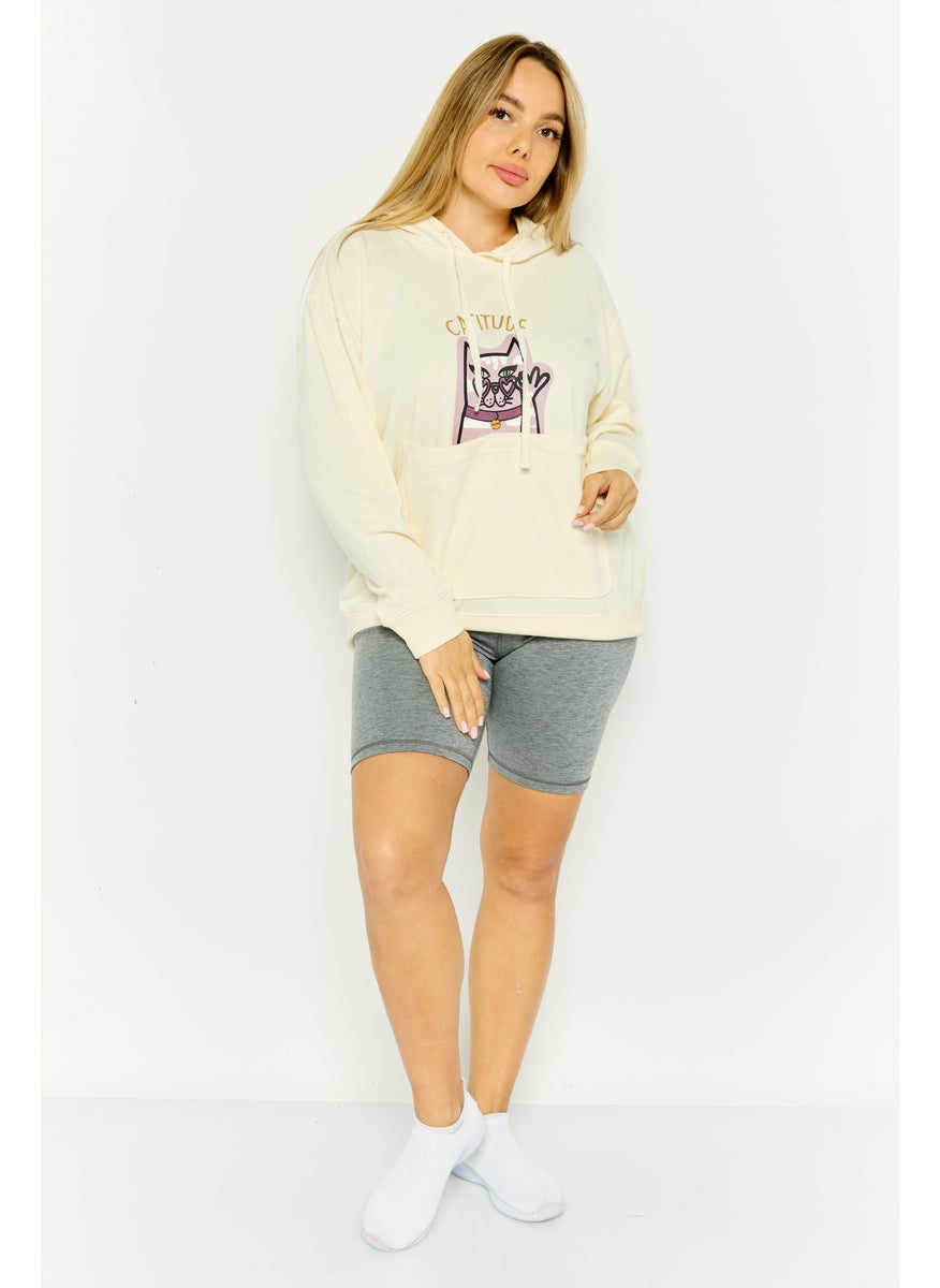 Women Sportswear Fit Outdoor Sweatshirt, Cream Combo - pzsku/Z7CAB17C7555A90C92339Z/45/_/1737642412/b351db16-6df0-43f4-9190-6cf0e22c4bc2