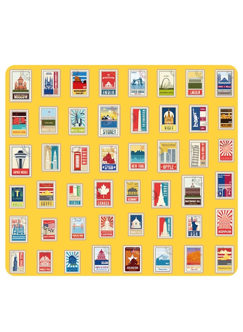 ORAINBOW Travel Around The World Stickers 100 Pack Vinyl Laptop Stickers Waterproof Map for Water Bottles Graffiti Teens Girls Kids Adults - Image 2