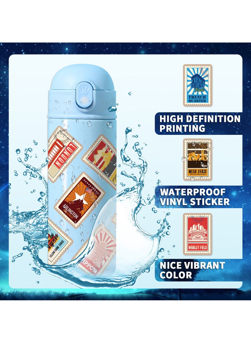 ORAINBOW Travel Around The World Stickers 100 Pack Vinyl Laptop Stickers Waterproof Map for Water Bottles Graffiti Teens Girls Kids Adults - Image 5