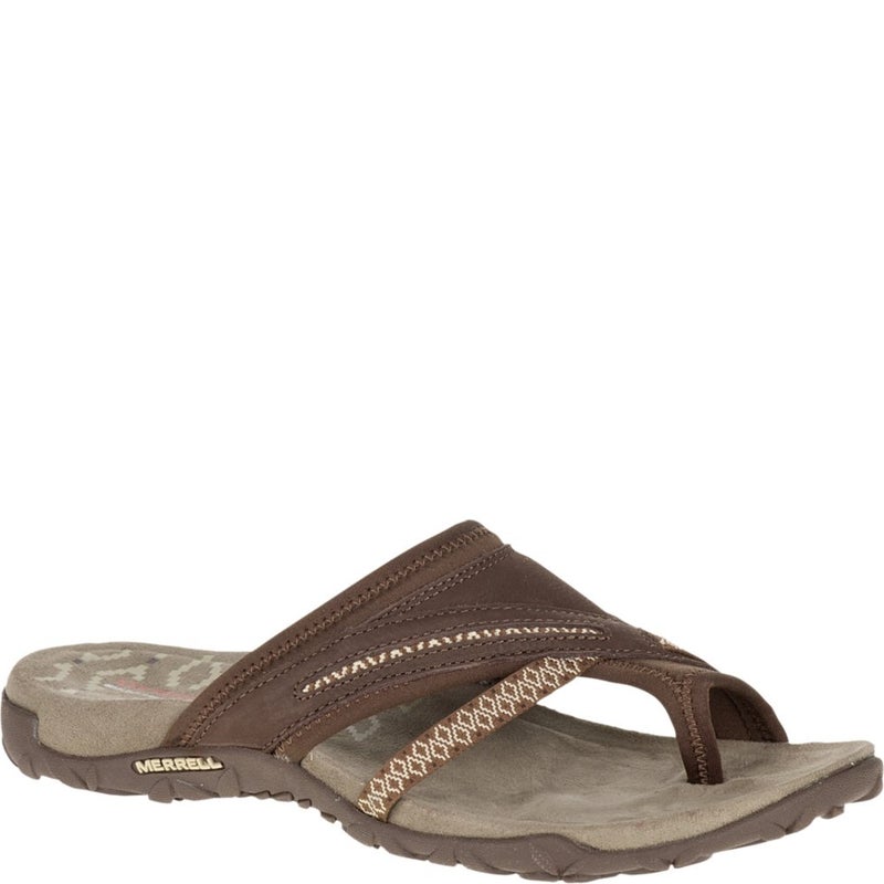 Merrell Women's Terran Post II Sandal, Dark Earth, 8 M US - Image 2