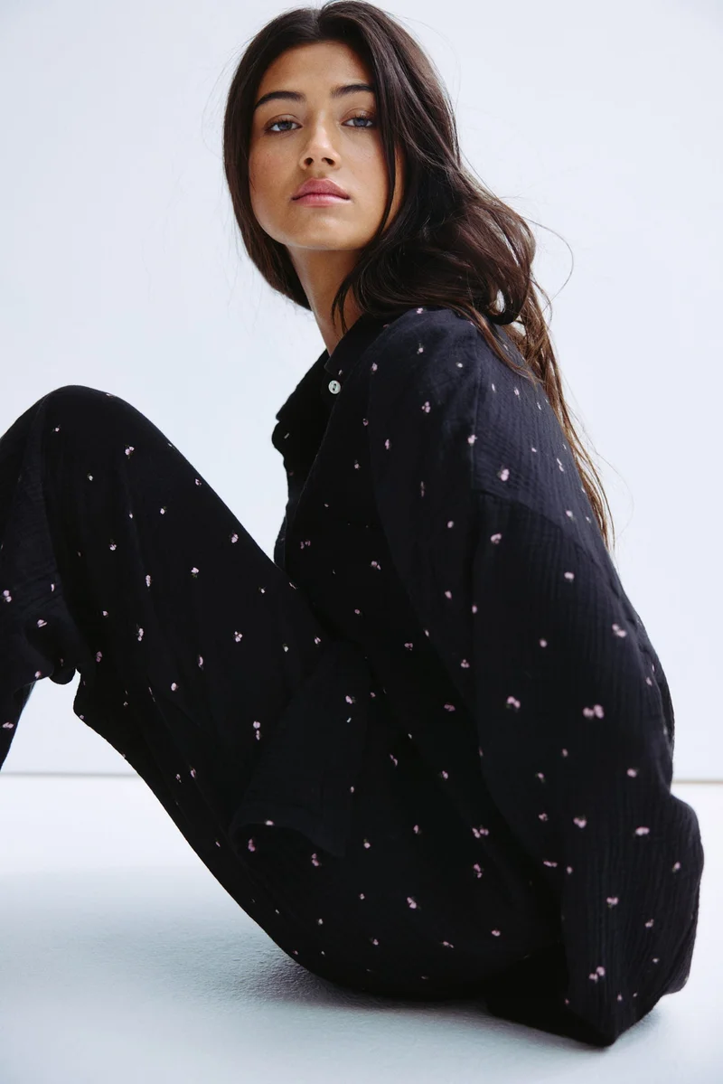 H&M Cotton muslin pyjamas