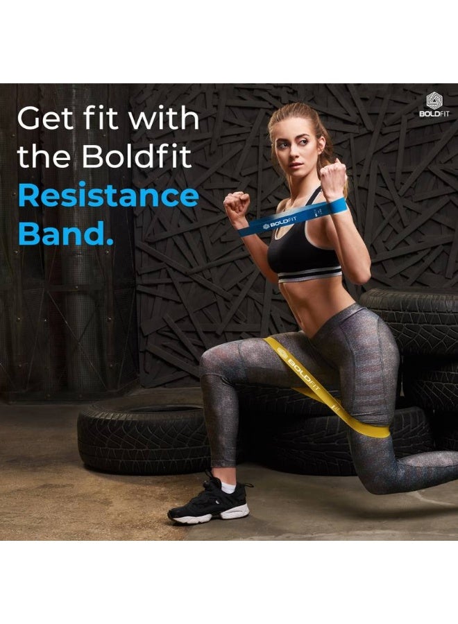 BOLDFIT BOLDFIT Mini Loop Resistance Band Heavy Bands Workout Theraband Hip Thera Set Men Women Fitness Band  (Multicolor, Pack of 3)  - Image 3