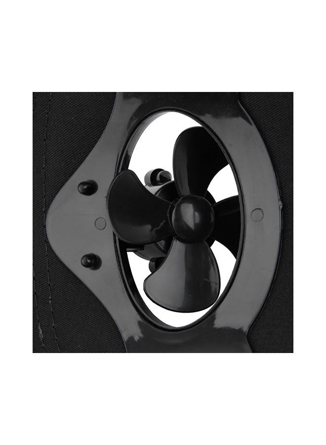 إسكدنيا قبعة رياضية صيفية مناسبة للأماكن الخارجية مزودة بمروحة تبريد تعمل بالطاقة الشمسية 27x21سم - Image 2