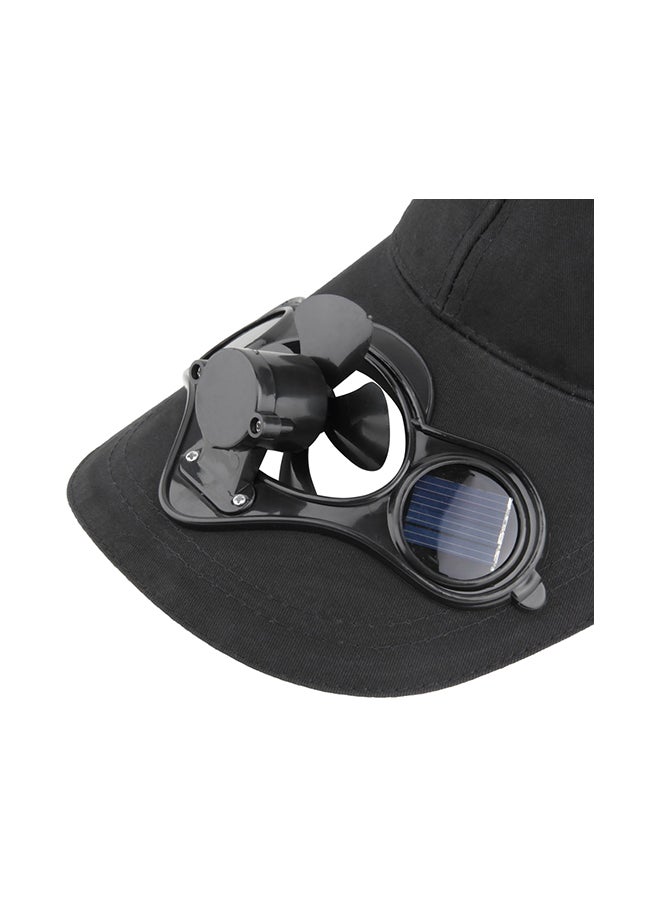 إسكدنيا قبعة رياضية صيفية مناسبة للأماكن الخارجية مزودة بمروحة تبريد تعمل بالطاقة الشمسية 27x21سم - Image 3