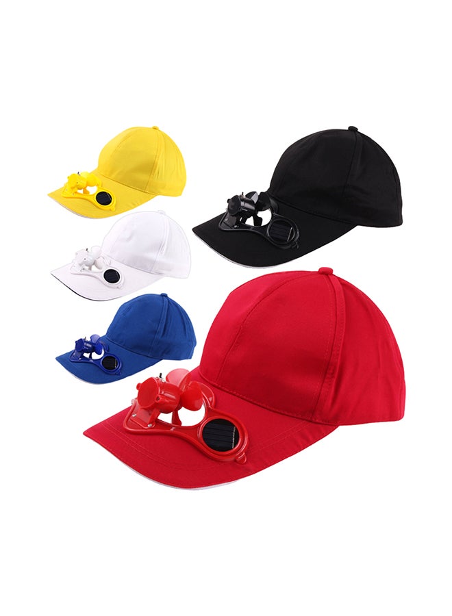 إسكدنيا قبعة رياضية صيفية مناسبة للأماكن الخارجية مزودة بمروحة تبريد تعمل بالطاقة الشمسية 27x21سم - Image 5