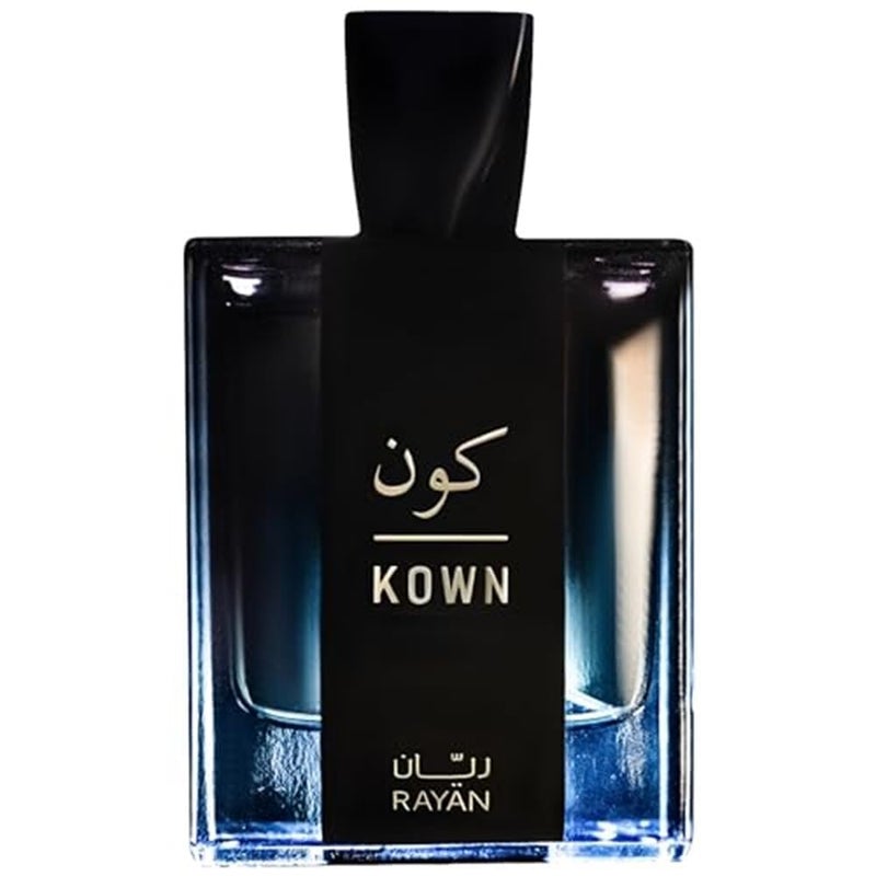 RAYAN Kown - Modern Woody Oud Perfume for Men, Arabian Eau De Parfum, 100mL (3.34 Fl oz) Perfumes Arabes Para Hombres, Long Lasting Perfume with Bergamot, Lavender, Cardamom & Oud, Ideal Gift for Him - Image 1