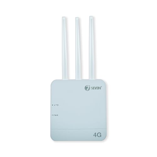7-Seven 7 SEVEN 4G Router Supports 5G SIM Cards (4G Speed Output) Dual Band Modem with Ethernet LAN Port & 3 High-Gain Antennas for Stable, Secure, High-Speed WiFi - 5G Network Not Supported - Image 1